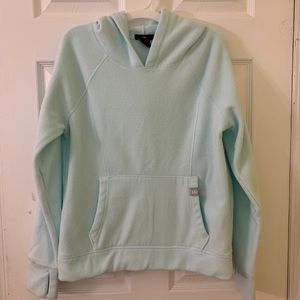 GAP FLEECE HOODIE JACKET, MINT GREEN, SIZE SMALL